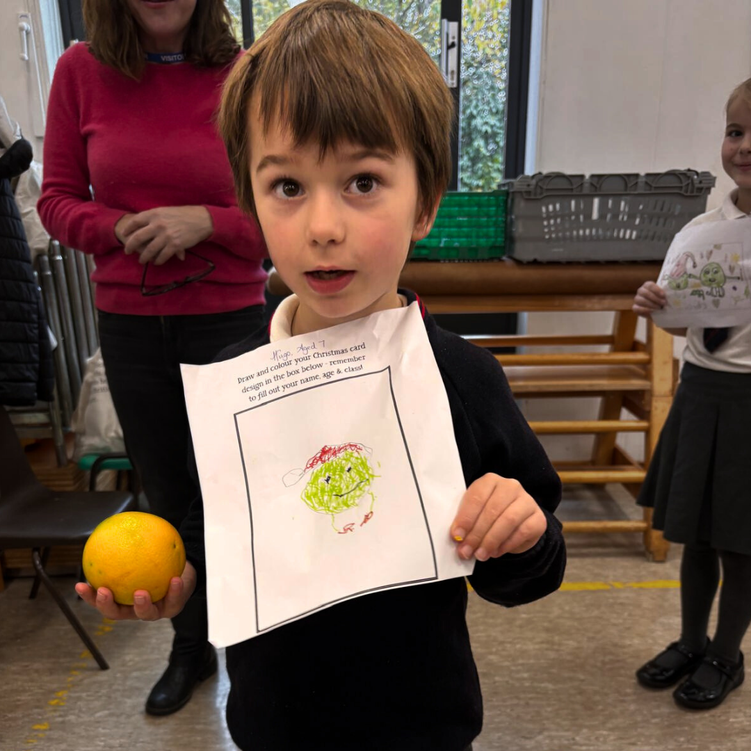 7 Year old wins Riverford Christmas Card Competition